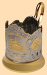 Подстаканник Храм Спаса на Крови (никель-золото, штампованный)