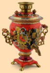 Самовар электрический Кудрина на красном (3л)