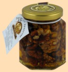 Мёд Сотка цветочный с грецким орехом (220 гр)