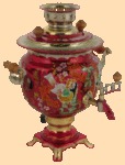 Самовар электрический Птицы на красном (3л)