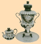 Самовар фарфоровый Изумруд (2,5л)