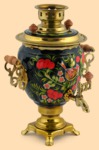 Самовар электрический Птицы на чёрном (3л)