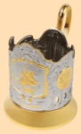 Подстаканник Герб Москвы (никель-золото, штампованный)