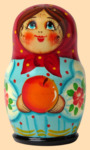 Солонка Девочка с яблоком