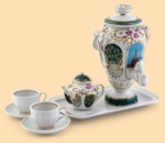 Самовар фарфоровый Кремль (1,2л, деколь)