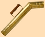 Труба для самовара 61 мм деревянная ручка (матовая латунь)