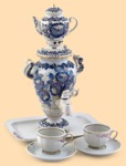Самовар фарфоровый Мечта гжель (1,2л)