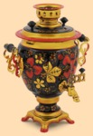 Самовар электрический Хохлома (3л, 110 Вольт, для Америки)