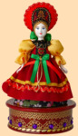 Музыкальный сувенир Сударыня (в бордовом платье)