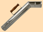 Труба для самовара 57 мм деревянная ручка из дуба (нержавейка)