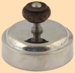 Крышка, колпачок для самоварной трубы 77 мм (никелированная латунь, покрытие не боится воды)