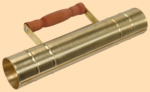 Труба для самовара 50 мм деревянная ручка (матовая латунь, прямая)
